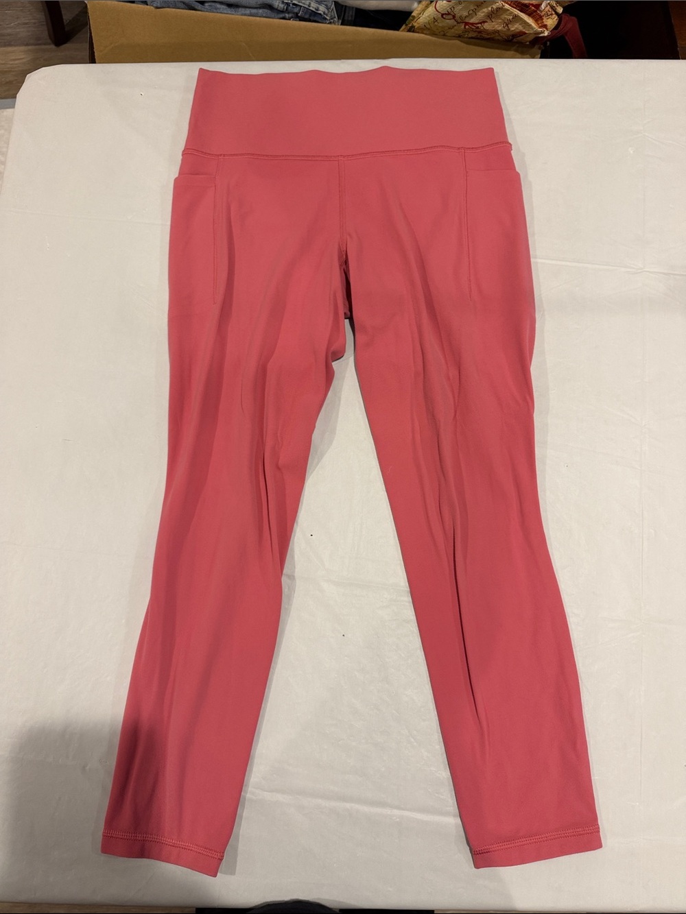Athleta Coral Pink High-Waist Leggings